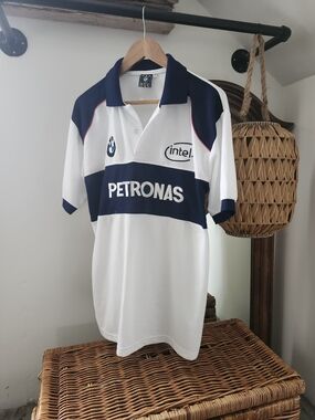 Branded Navy & White Men’s Polo Shirt